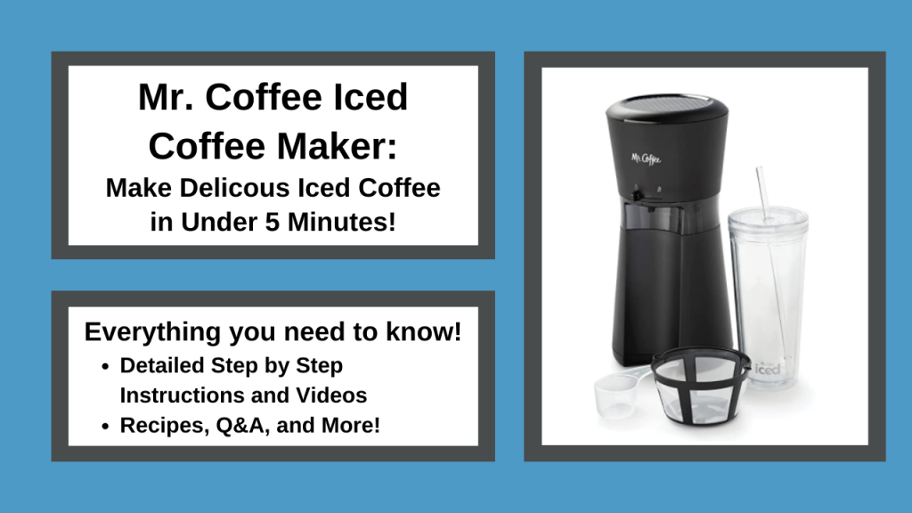 Mr. Coffee Iced and Hot Coffee Maker, Single Serve Machine with 22-Ounce  Tumbler and Reusable Coffee Filer, Black 